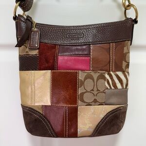 Coach Patchwork Crossbody Bag | Multi/Animal Print Mix | Gently Used 👜